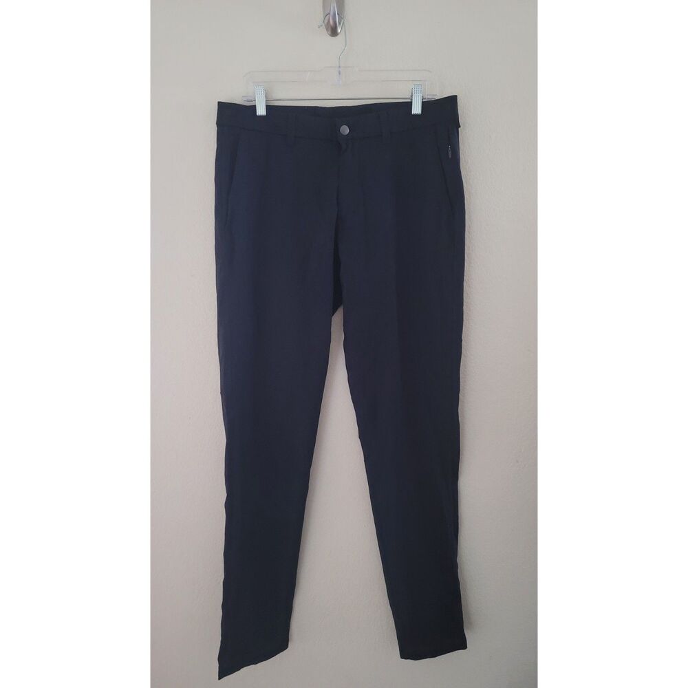 Men's Lululemon Athletica Dark Blue Commission Slim Fit Ventlight Pants Size 33